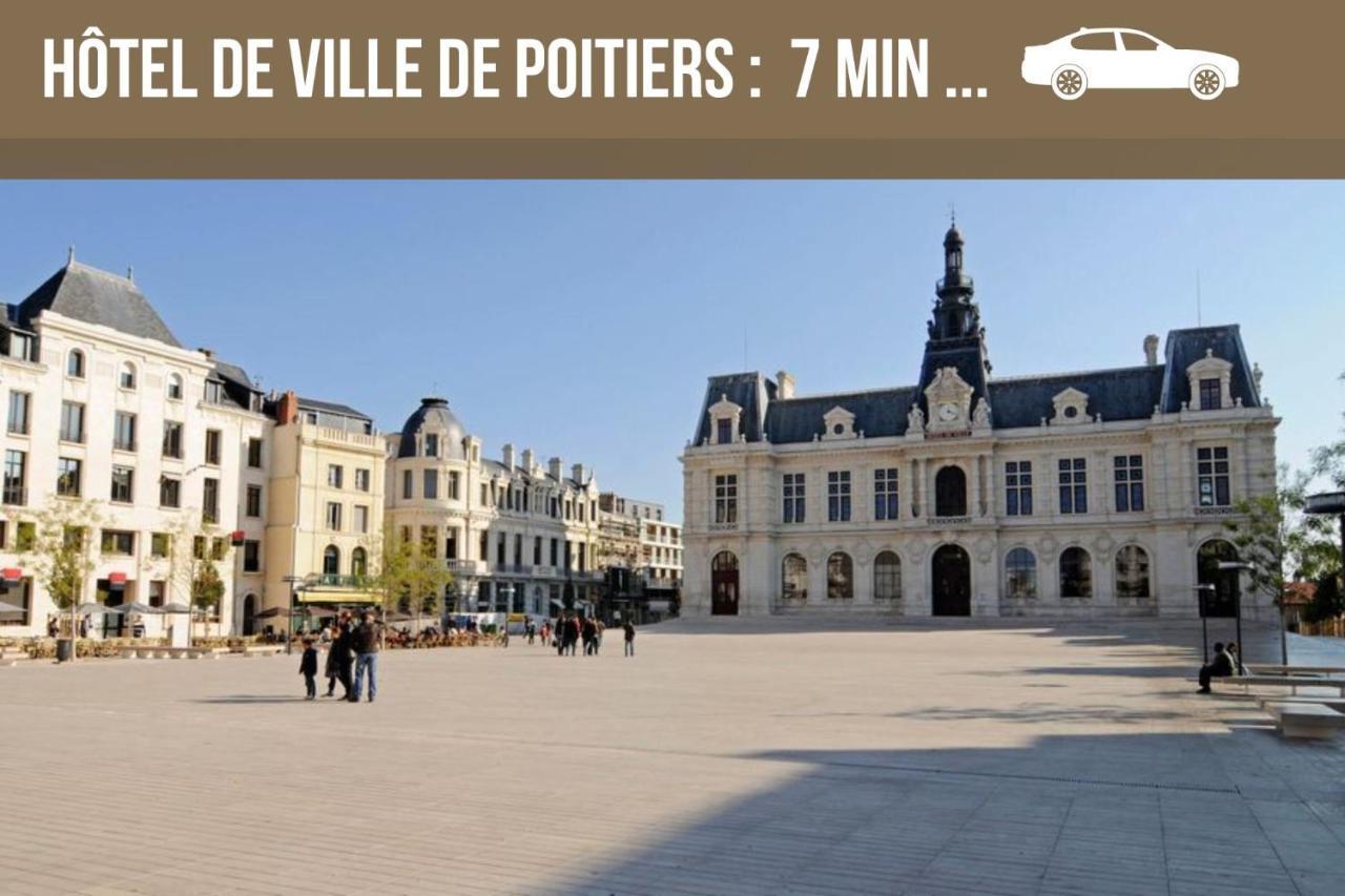 Bellejoie - Appartement T3- Poitiers Sud - Direct Futuroscope - Parking Et Wifi Gratuit Ngoại thất bức ảnh